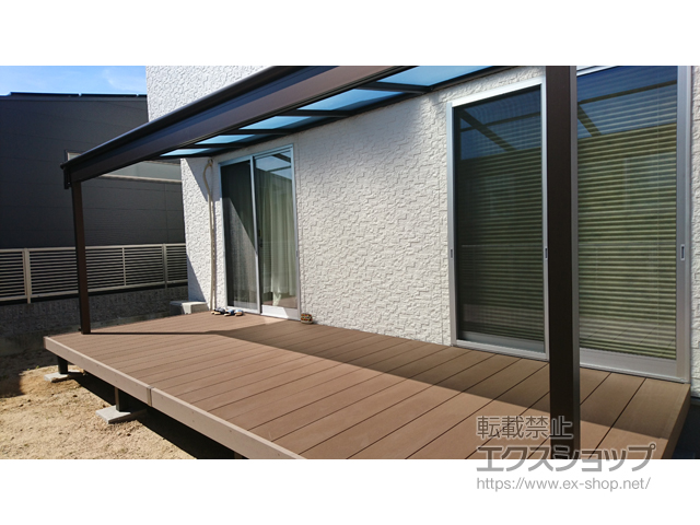 香川県高松市ののテラス屋根 ヴェクターテラス F型 テラスタイプ 単体 積雪〜20cm対応 施工例