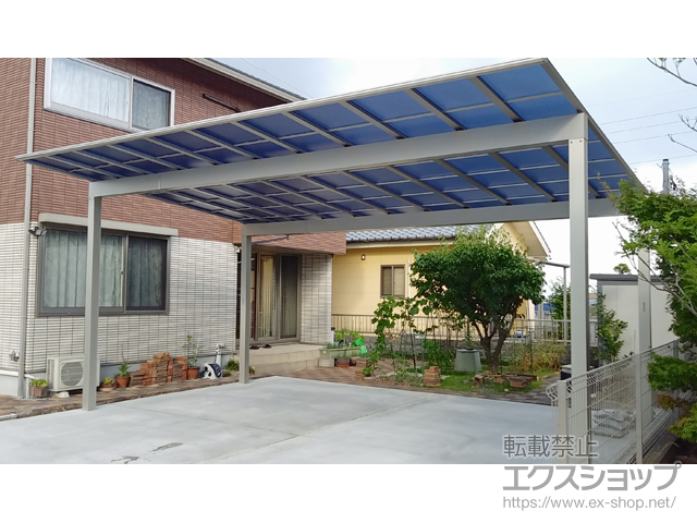 長崎県島原市ののカーポート エフルージュ トリプル 積雪〜20cm対応 施工例