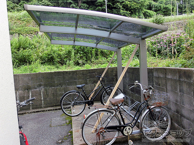 福岡県北九州市ののサイクルポート・駐輪場 プレシオスポート ミニ 積雪〜20cm対応 施工例