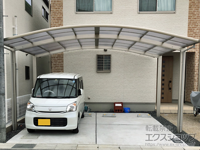 奈良県奈良市ののカーポート レイナツインポートグラン　積雪〜20cm対応 施工例