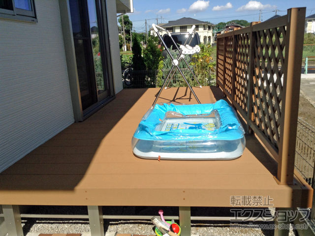 東京都小金井市ののウッドデッキ リウッドデッキ 200 施工例