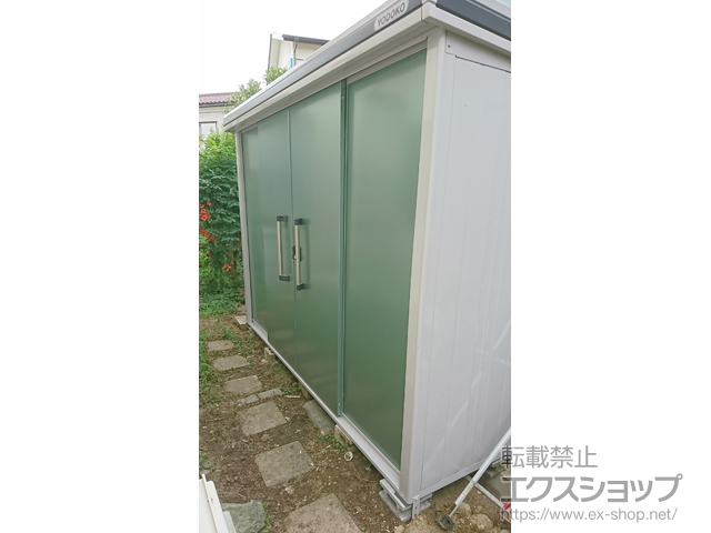 千葉県船橋市のの物置・屋外倉庫 エルモ 一般型 2920×820×2122 LMD-2908-EG 施工例