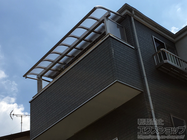東京都足立区ののバルコニー・ベランダ屋根 ヴェクターテラス R型 1500 屋根タイプ 単体 積雪〜50cm対応 施工例