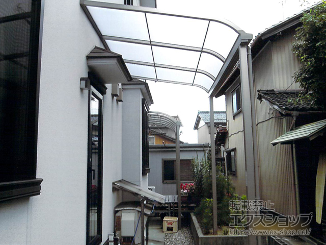 石川県加賀市ののテラス屋根 スピーネ R型 1500 テラスタイプ 単体 積雪〜50cm対応 施工例