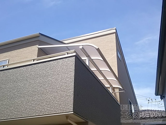 千葉県船橋市ののバルコニー・ベランダ屋根 ヴェクターテラス R型 屋根タイプ 単体 積雪〜20cm対応 施工例