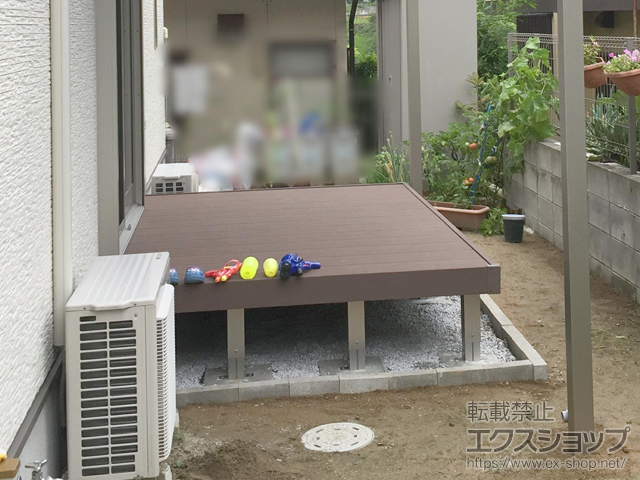 福岡県福岡市ののウッドデッキ マージウッドデッキ 施工例