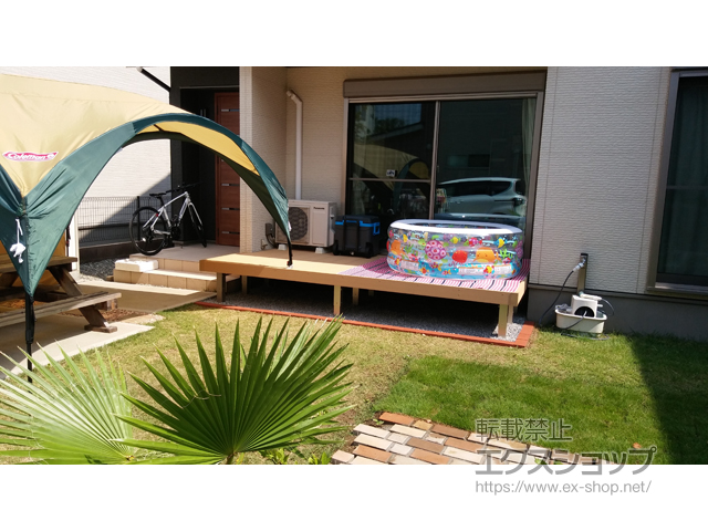 茨城県土浦市ののウッドデッキ リウッドデッキ 200 施工例