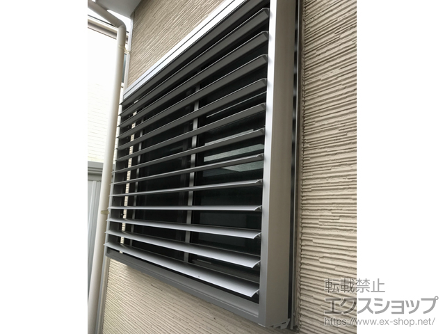 千葉県白井市のLIXIL リクシル（トステム）の面格子・窓格子 デュオPG 面格子付サッシ 半外付型 2枚建 11909 施工例