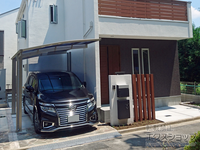 東京都杉並区ののカーポート プレシオスポート 積雪〜20cm対応 施工例