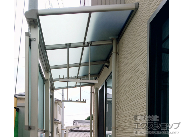 愛媛県松山市ののテラス屋根 ヴェクターテラス F型 テラスタイプ 単体 積雪〜20cm対応 施工例