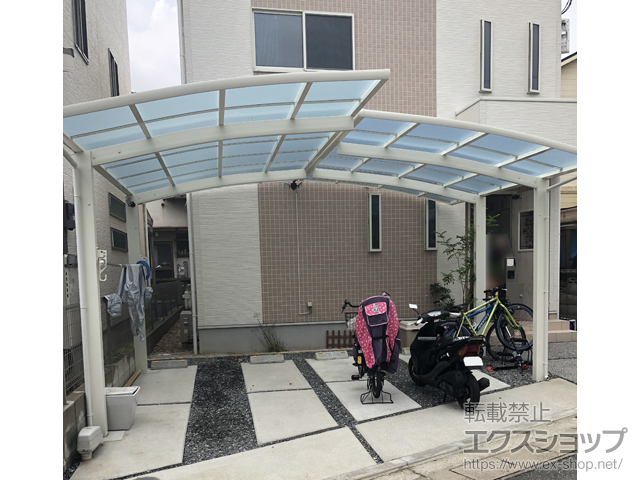 福岡県春日市ののカーポート レイナポートグラン　積雪〜20cm対応 施工例