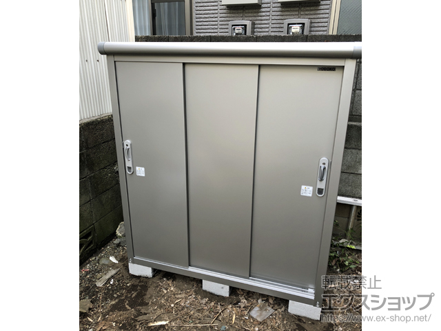 東京都三鷹市のの物置・屋外倉庫 エスモ 一般型 1350×650×1501 ESE-1306E-SS 施工例