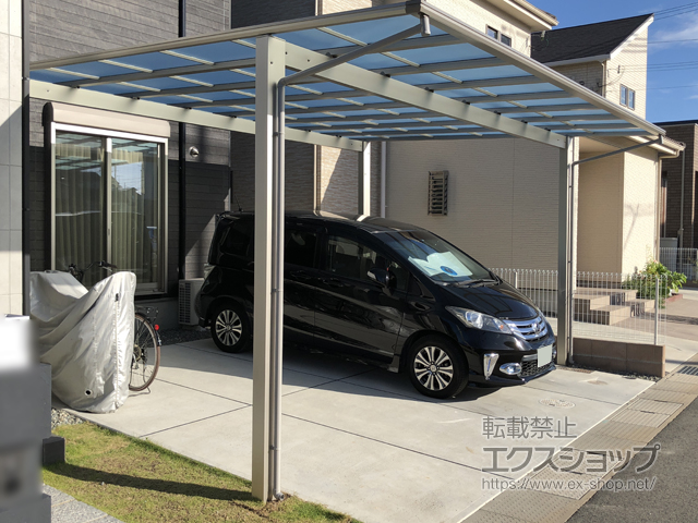 兵庫県明石市ののカーポート エフルージュ ツイン 積雪〜20cm対応 施工例