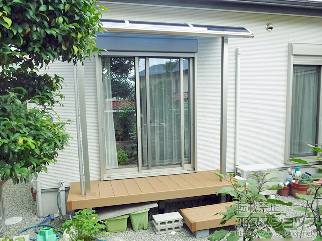 大阪府箕面市ののテラス屋根 ヴェクターテラス R型 テラスタイプ 単体 積雪〜20cm対応 施工例