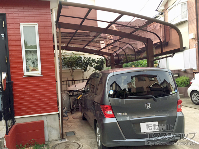 千葉県柏市ののカーポート レイナキャップポートグラン　積雪〜20cm対応 施工例