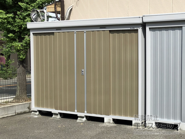 大阪府大阪市のの物置・屋外倉庫 ネクスタ 一般型 3050×950×2020 NXN-29S-MB 施工例
