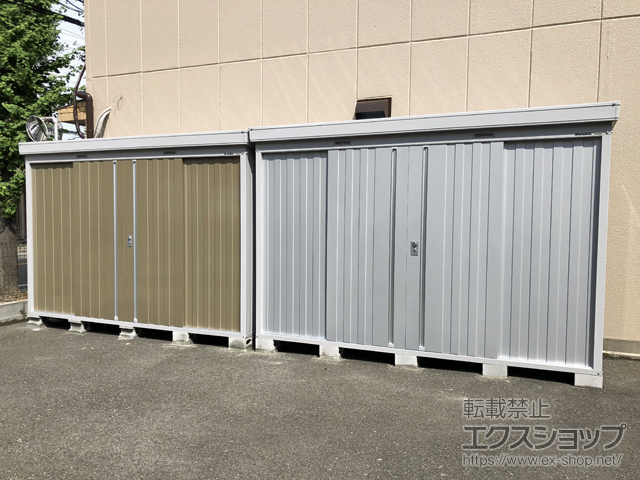 大阪府大阪市のの物置・屋外倉庫 ネクスタ 一般型 3050×950×2020 NXN-29S-FS 施工例
