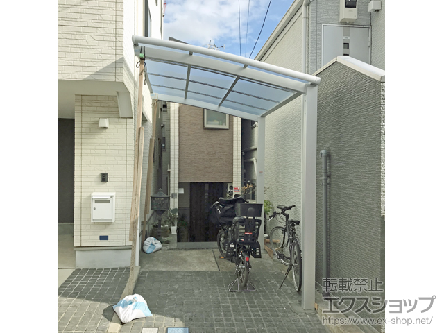 東京都渋谷区ののサイクルポート・駐輪場 ネスカRミニ (ラウンドスタイル) 積雪〜20cm対応 施工例