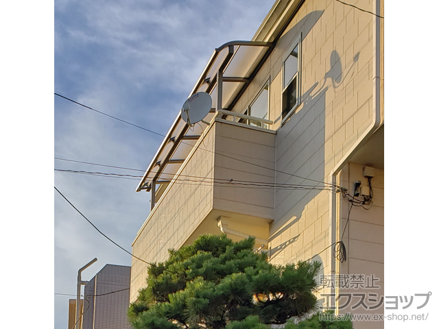 千葉県千葉市ののバルコニー・ベランダ屋根 スピーネ R型 屋根タイプ 単体 積雪〜20cm対応 施工例