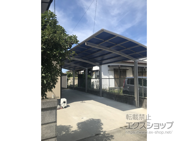 福岡県大川市ののカーポート レイナポートグラン 縦連棟　積雪〜20cm対応 施工例