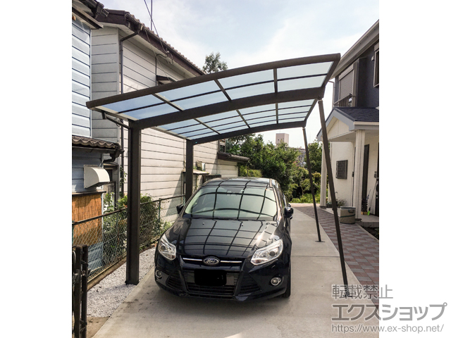 神奈川県横浜市ののカーポート ネスカR (ラウンドスタイル) 積雪〜20cm対応 施工例