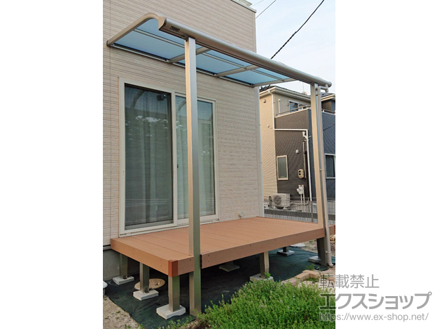 宮城県仙台市ののテラス屋根 ヴェクターテラス R型 テラスタイプ 単体 積雪〜20cm対応 施工例