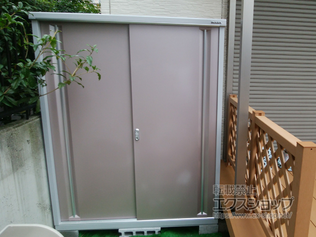 東京都大田区のの物置・屋外倉庫 シンプリー 一般型 1520×755×1903 MJX-157E-AR 施工例