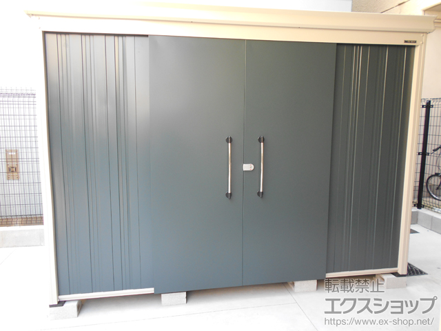 大阪府大阪市のの物置・屋外倉庫 ガーデンハウス DM-Z2915 一般型 2923×1523×2120 DM-Z2915-MG 施工例