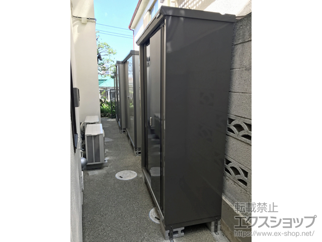 東京都大田区のの物置・屋外倉庫 ナイソーシスター　1320×580×1903 KMW-136E 施工例
