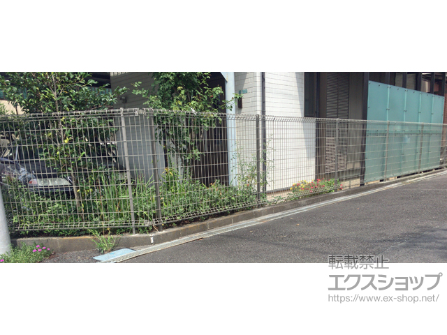 神奈川県相模原市ののフェンス・柵 ハイグリッドフェンスN8型 フリーポールタイプ 施工例