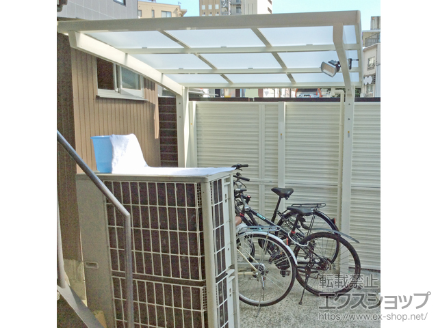 愛知県名古屋市ののサイクルポート・駐輪場 ネスカRミニ (ラウンドスタイル) 積雪〜20cm対応 施工例