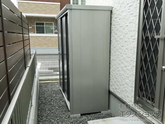 広島県福山市のの物置・屋外倉庫 エスモ 一般型 1950×750×1959 ESE-1907A-SM 施工例