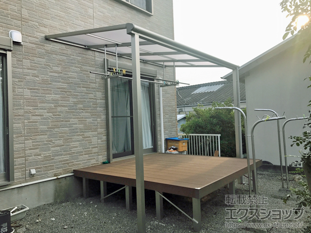 宮崎県延岡市ののテラス屋根 ヴェクターテラス F型 テラスタイプ 単体 積雪〜20cm対応 施工例