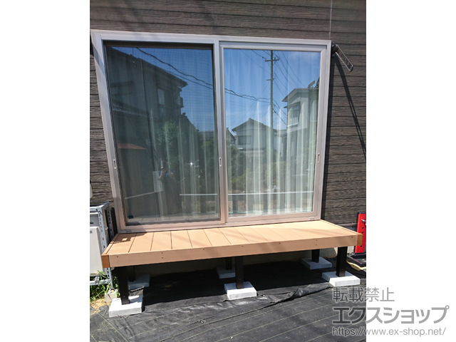 新潟県三条市ののウッドデッキ マージウッドデッキ 施工例