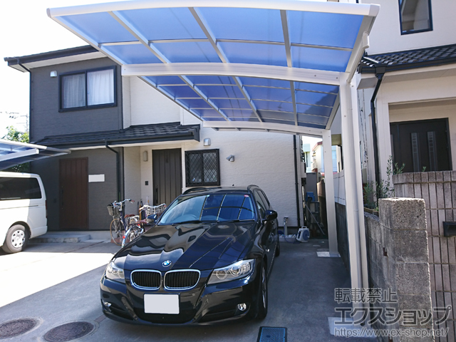 愛媛県松山市ののカーポート レイナポートグラン　積雪〜20cm対応 施工例