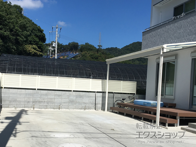 徳島県徳島市ののテラス屋根 ヴェクターテラス F型 テラスタイプ 単体 積雪〜20cm対応 施工例