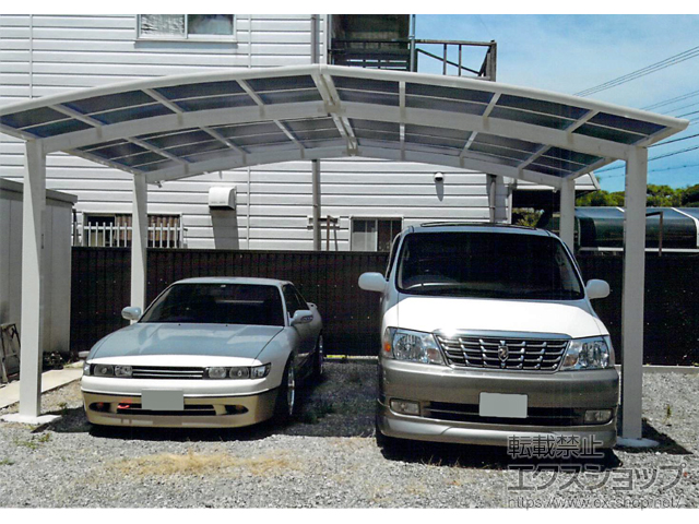 和歌山県和歌山市ののカーポート レイナポートグラン M合掌　積雪〜20cm対応 施工例