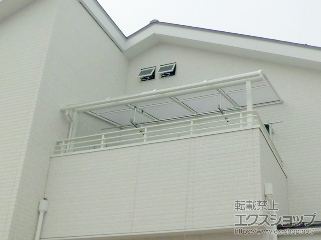 長野県佐久市ののバルコニー・ベランダ屋根 ヴェクターテラス R型 屋根タイプ 単体 積雪〜20cm対応 施工例