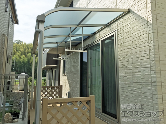 京都府木津川市ののテラス屋根 ヴェクターテラス R型 テラスタイプ 単体 積雪〜20cm対応 施工例