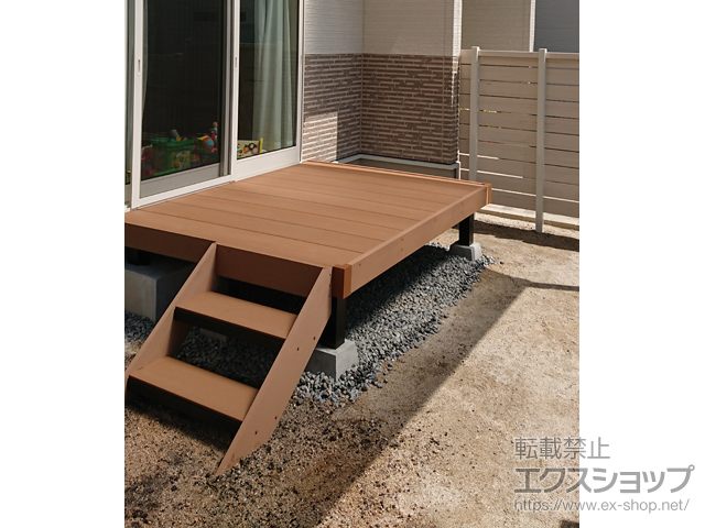 広島県大竹市ののウッドデッキ マージウッドデッキ 施工例