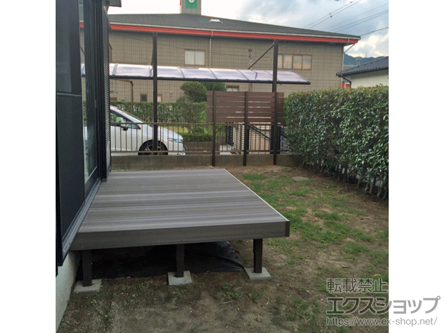 福岡県北九州市ののウッドデッキ 樹ら楽ステージ 木彫 施工例