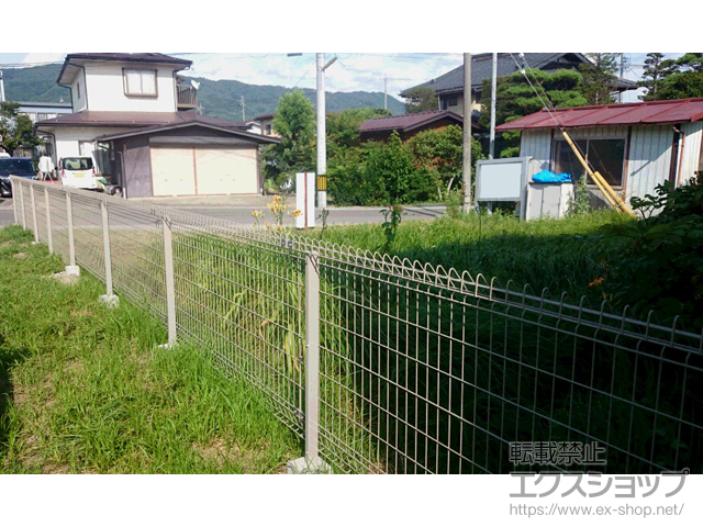 長野県諏訪市ののフェンス・柵 メッシュフェンス G10 自由柱 施工例