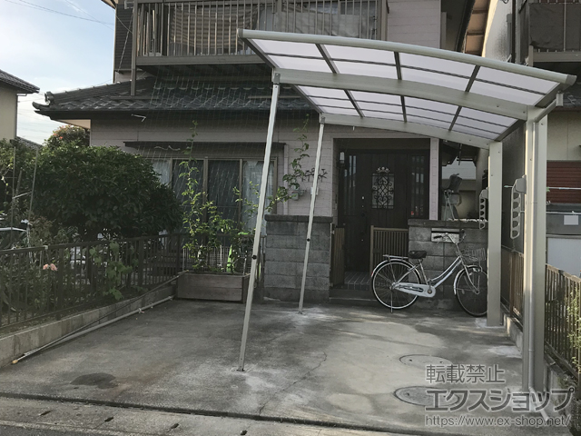 岐阜県岐阜市ののカーポート プレシオスポート 積雪〜20cm対応 施工例