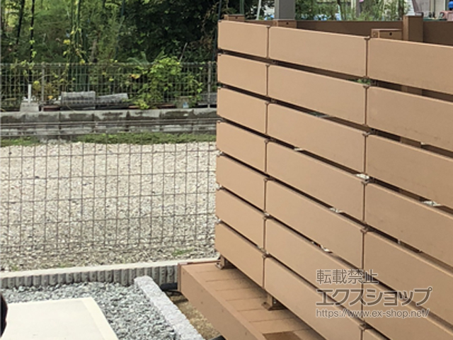 奈良県磯城郡川西町ののフェンス・柵 ハイグリッドフェンスUF8型 フリーポールタイプ 施工例