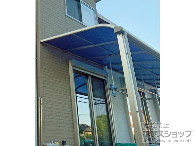 茨城県高萩市ののテラス屋根 プレシオステラス R型 テラスタイプ 連棟　積雪〜20cm対応 施工例