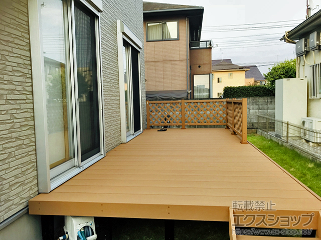 埼玉県行田市ののウッドデッキ リウッドデッキ 200 施工例