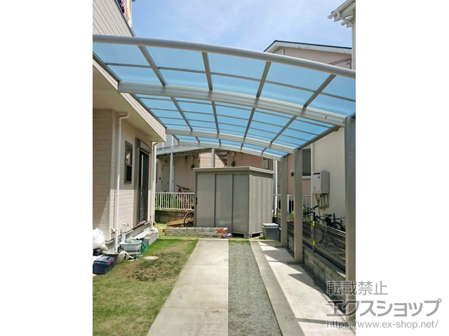 神奈川県藤沢市ののカーポート レイナポートグラン 延長　積雪〜20cm対応 施工例