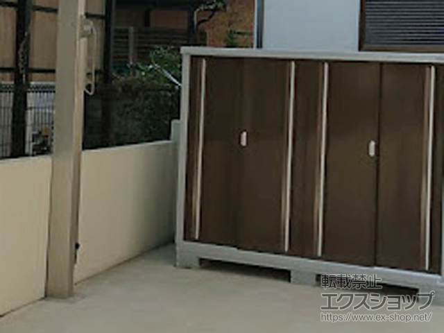 兵庫県宝塚市のの物置・屋外倉庫 シンプリー 一般型 2160×905×1603 MJX-219D-P-TB 施工例