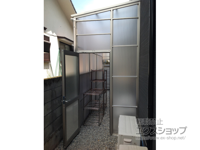 大分県大分市ののストックヤード ストックヤードII 両側ドア付きタイプ 積雪〜20cm対応 施工例