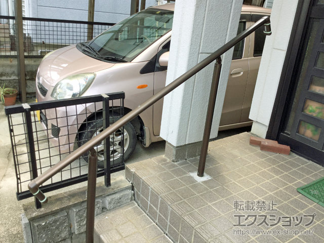 岐阜県岐阜市ののフェンス・柵 パルトナーUDフェンス1型（手すり）笠木のみタイプ 施工例